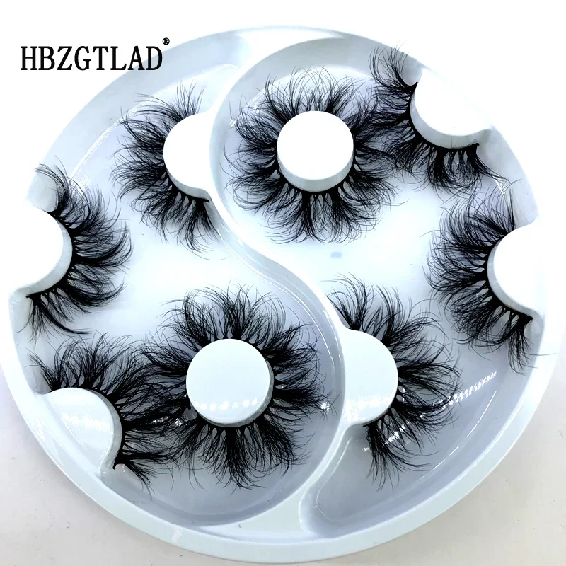 Neuestes Design 5 Paar natürliche falsche Wimpern gefälschte Wimpern langes Make-up 3D-Nerzwimpern Wimpernverlängerung Nerzwimpern für Schönheit