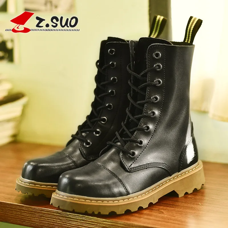 Leather Motorcycle Boots Waterproof Motorcycle Boots Outdoor Motorcycle Motocross Shoes Moto Vintage Ankle Boots 2Colors