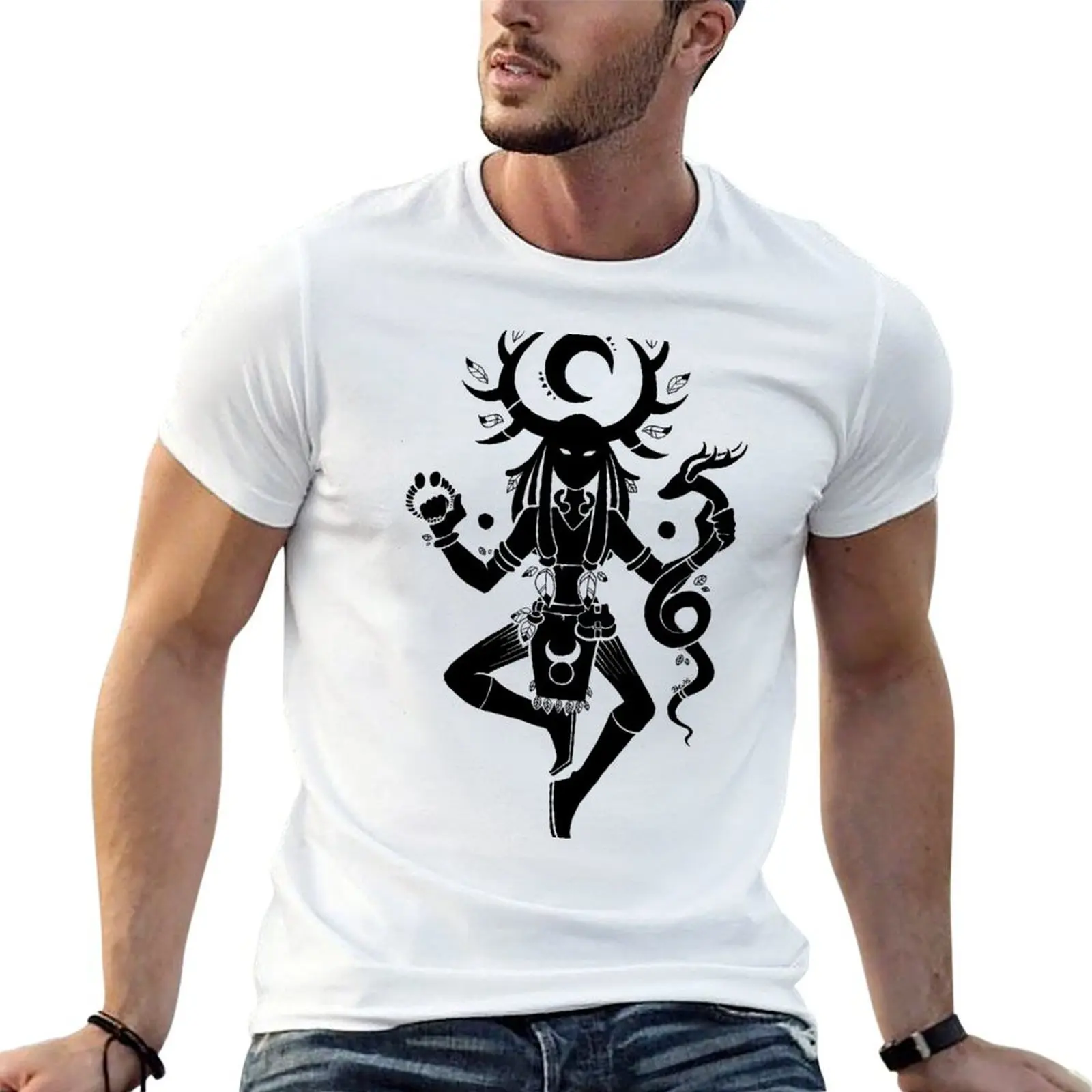 

ART BY CERNUNNOS BLUES - BLACK T-Shirt man t shirt heavy cotton t shirts for man cotton men t shirt cotton 100% T-shirt