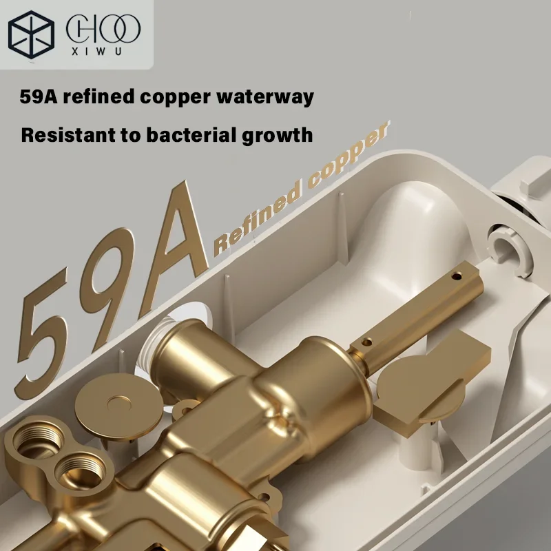 Keran Bak Mandi Digital dengan Layar Temperatur Pintar, Model Air Terjun, Terpasang di Dinding, Keran Kamar Mandi, Keran Shower, Mixer Crane