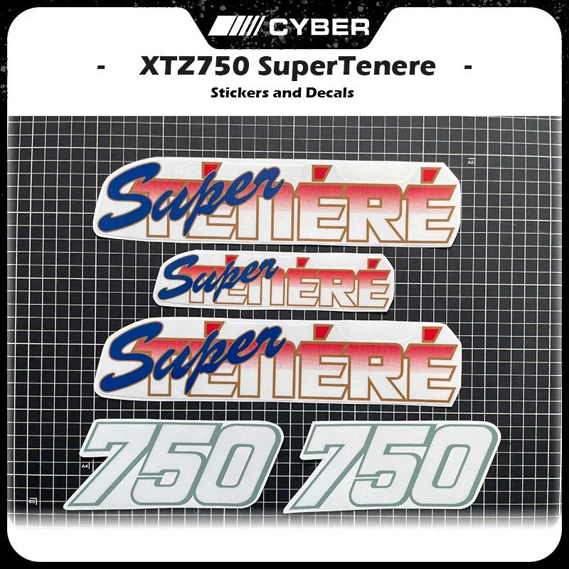 750 Logo Body Fairing Decal For YAMAHA XTZ750 Super Tenere – Premium Motorcycle Shell Sticker