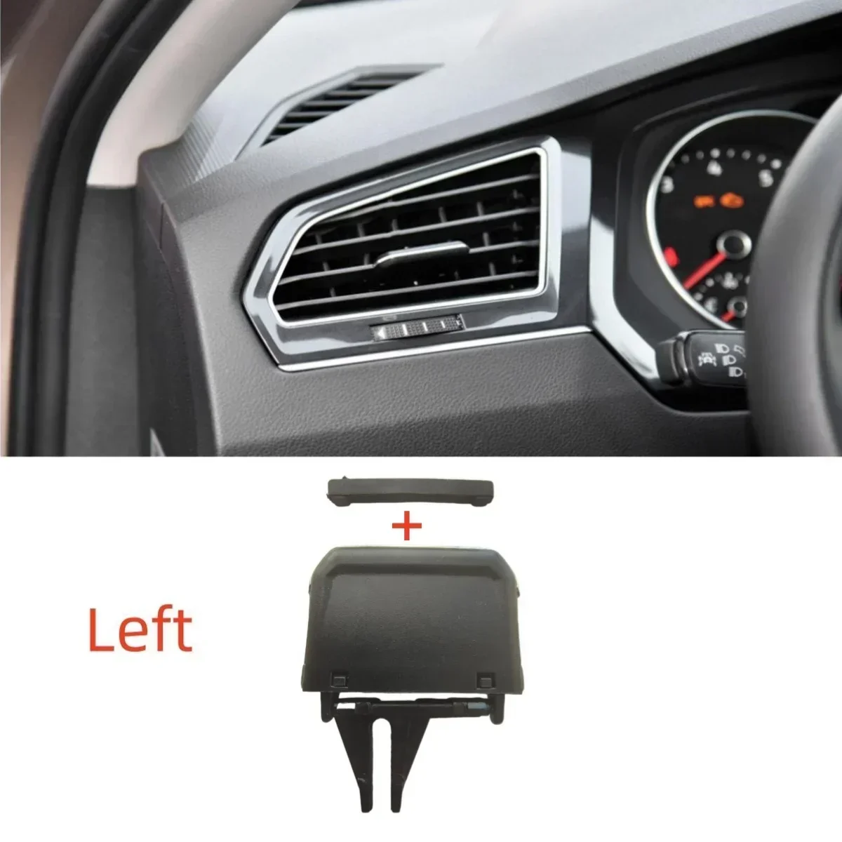 1/2/4PCS for VW Tiguan AD 2 MK2 R-line 2017-2021 Dash A/C Air Vent Outlet Grill Tab Adjust Clip Trim 5NN819728 Car Accessories