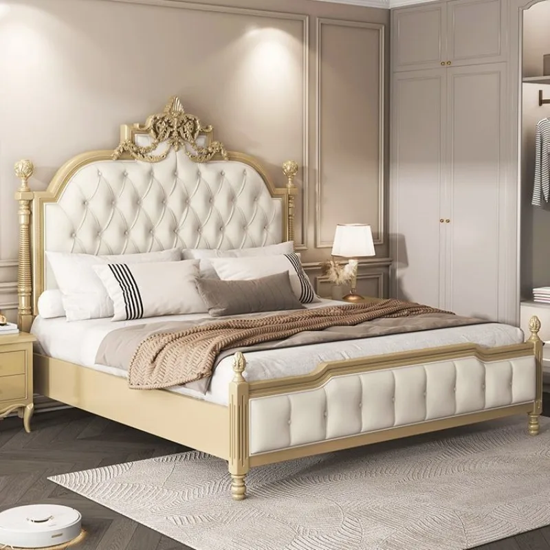 &Couples Queen Size Bed Bedrooms Designs Nordic Storage Bases Loft Bed Double Modern Luxury Wooden Camas Matrimoniales Furniture