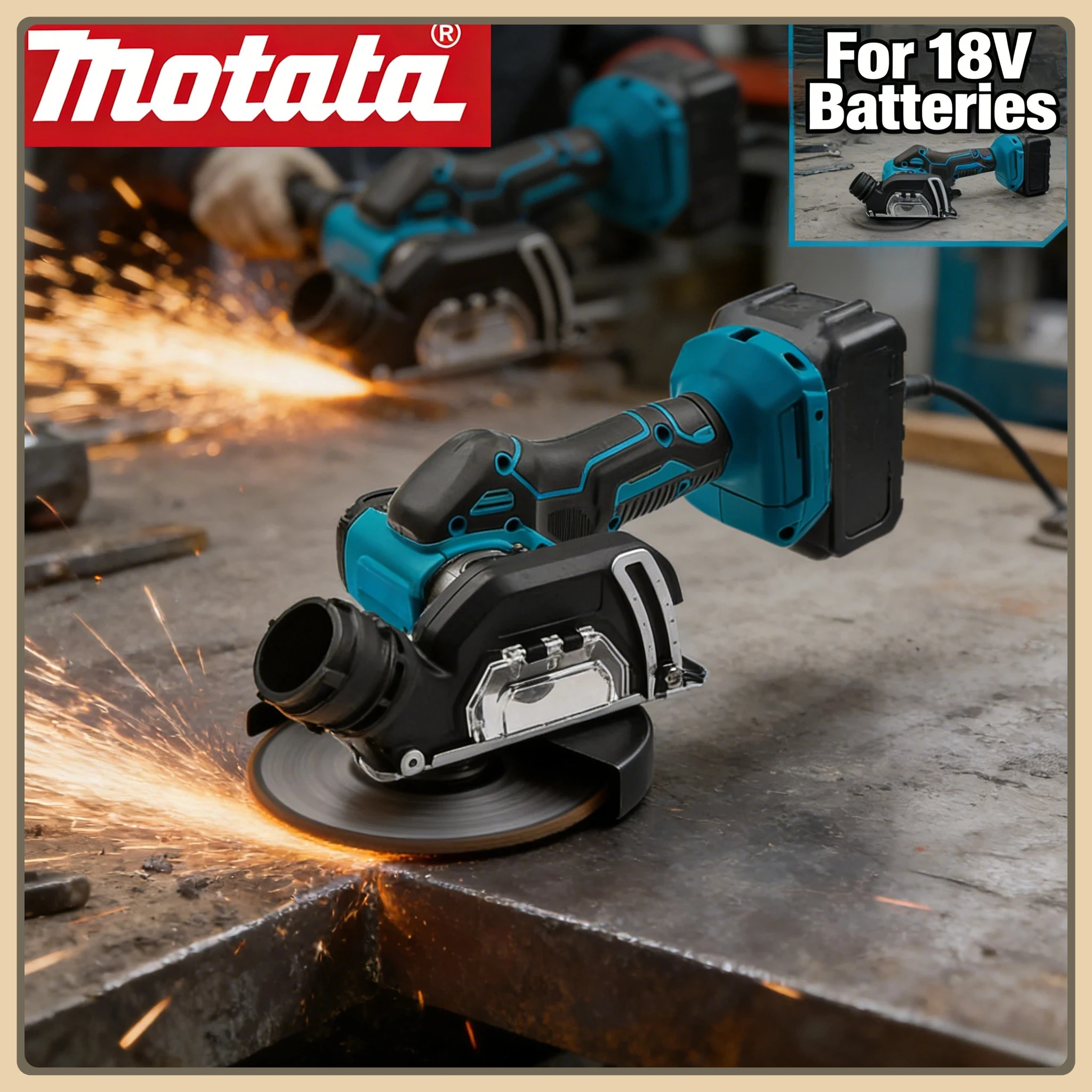 

Makita Cordless Electric Angle Grinder 19500RPM 3 Inch Cut Off Tool Tile Cutter for Wood Tile Plastic Tool
