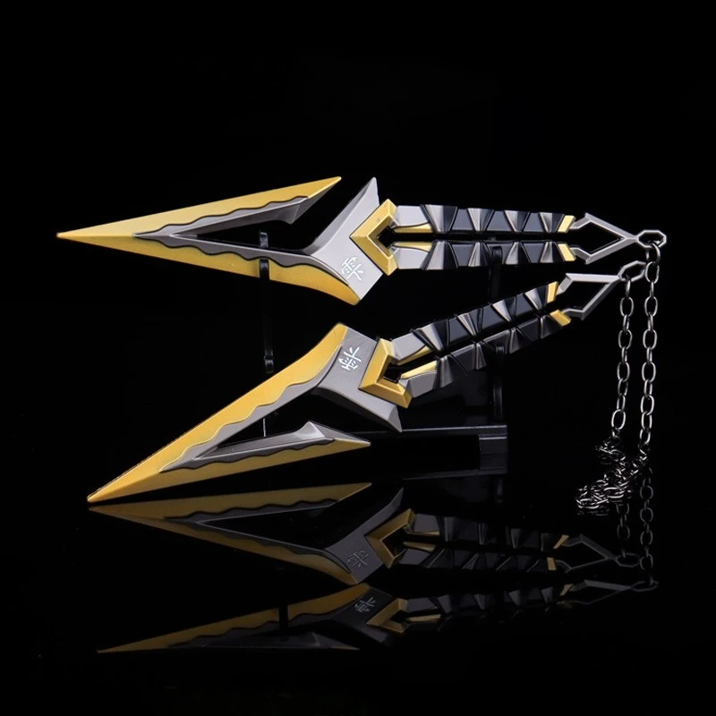 16 سنتيمتر Valorant Kuronami No Yaiba Ninja Kunai لعبة سلاح المشاجرة سكين نموذج معدني سيف ساموراي سطح المكتب الحلي الحرف ألعاب للأولاد