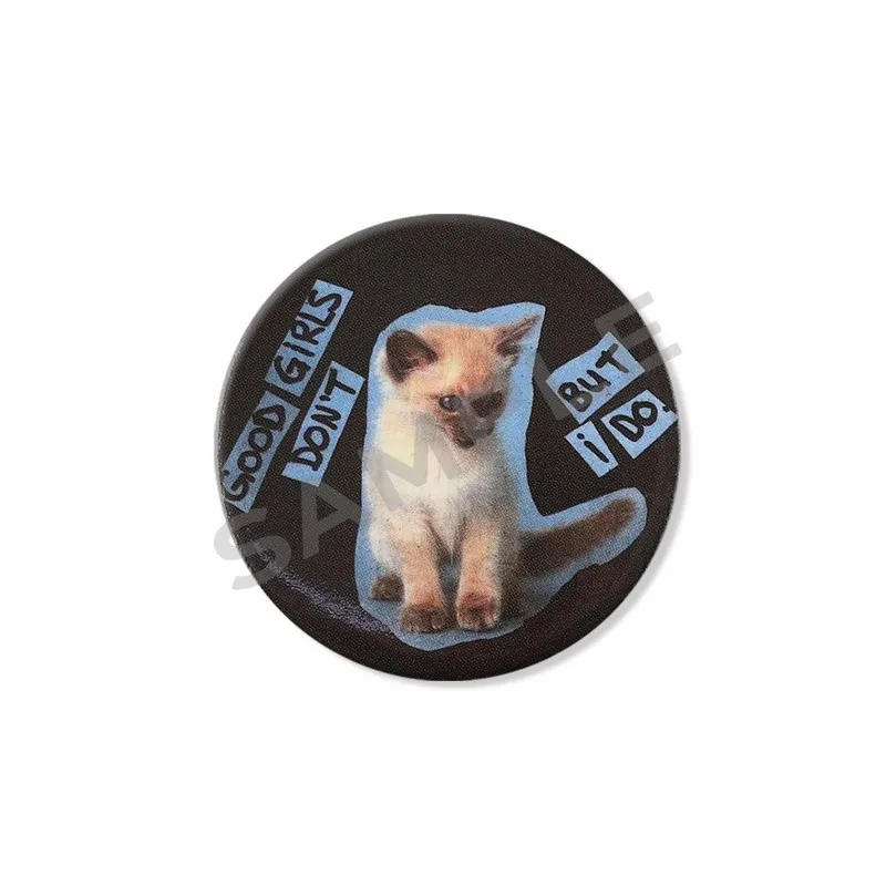 Creative Funny Alien Cat Mushroom Soft Button Badge Handmade Round Snap-in Brooch Pin for Backpack Hat Jewelry Accessories Gifts