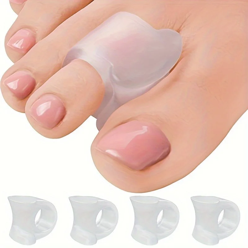 Gel Toe Separators, Hammer Toe Straightener, Waterproof & Latex-Free Silicone, One Size Fits Most, Unisex Spacer