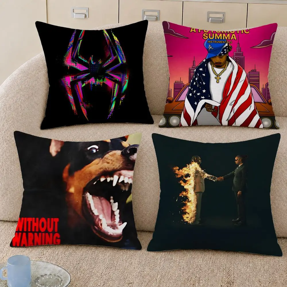 Producer Metro Boomin Trap Music Cushion Cover Decorative Pillowcase Soft Short Plush Cozy Durable Sofa Home Decor Items Gift