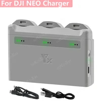 Hub de batería de 2/3 vías para DJI NEO, caja de carga de batería rápida, Estuche de carga de batería portátil para accesorios de Dron DJI NEO