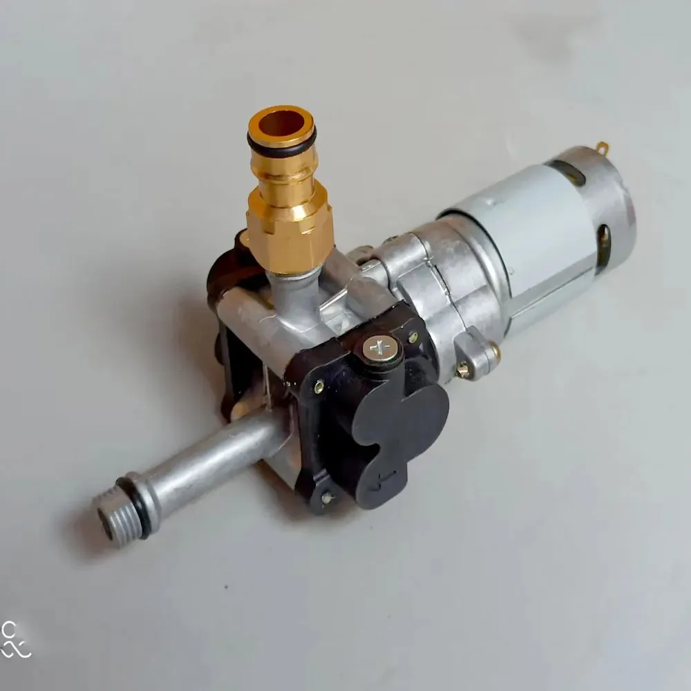 21V高圧洗浄機亜鉛合金ポンプヘッドプランジャーポータブルリチウム電源クリーナーアクセサリー洗車機ポンプホスト