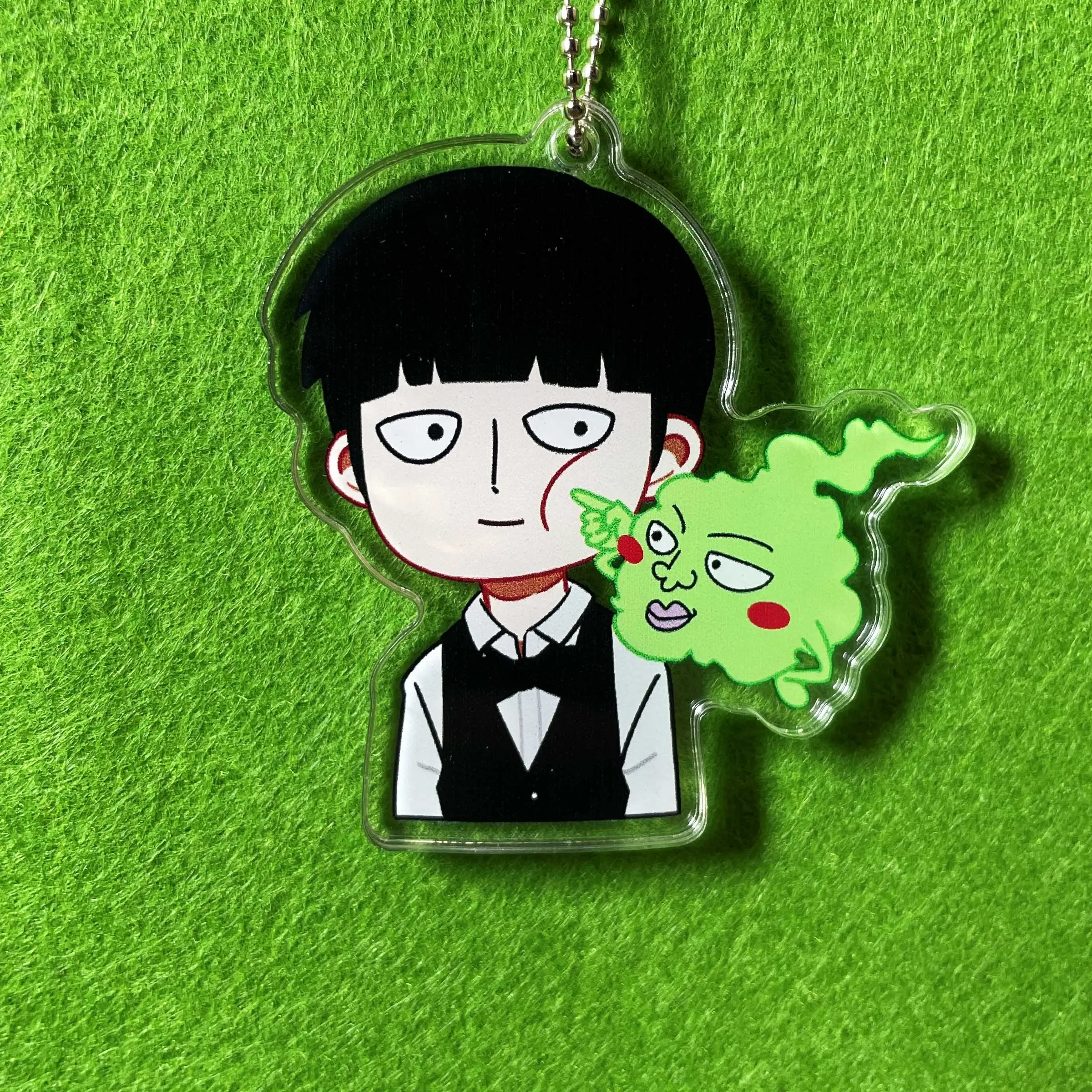 

Anime Mob Psycho 100/Mobu Saiko Hyaku Kageyama Shigeo Dimple Cartoon Cosplay Acrylic Keychain Pendant Key ring Charm Xmas Gift