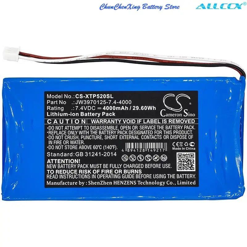 كاميرون Sino 4000mAh بطارية ماسح ضوئي تشخيصي ل XTOOL P52