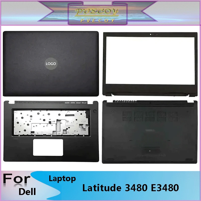 

New Original For Dell Latitude 3480 E3480 Laptop LCD Back Cover Front Bezel Upper Palmrest Bottom Base Case Keyboard Hinges