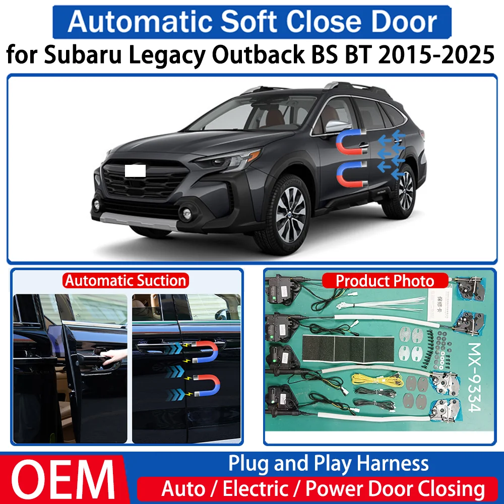 for Subaru Legacy Outback BS BT 2015-2025 Car Automatic Soft Close Door Electric Suction Auto Power Closing System Plug＆play