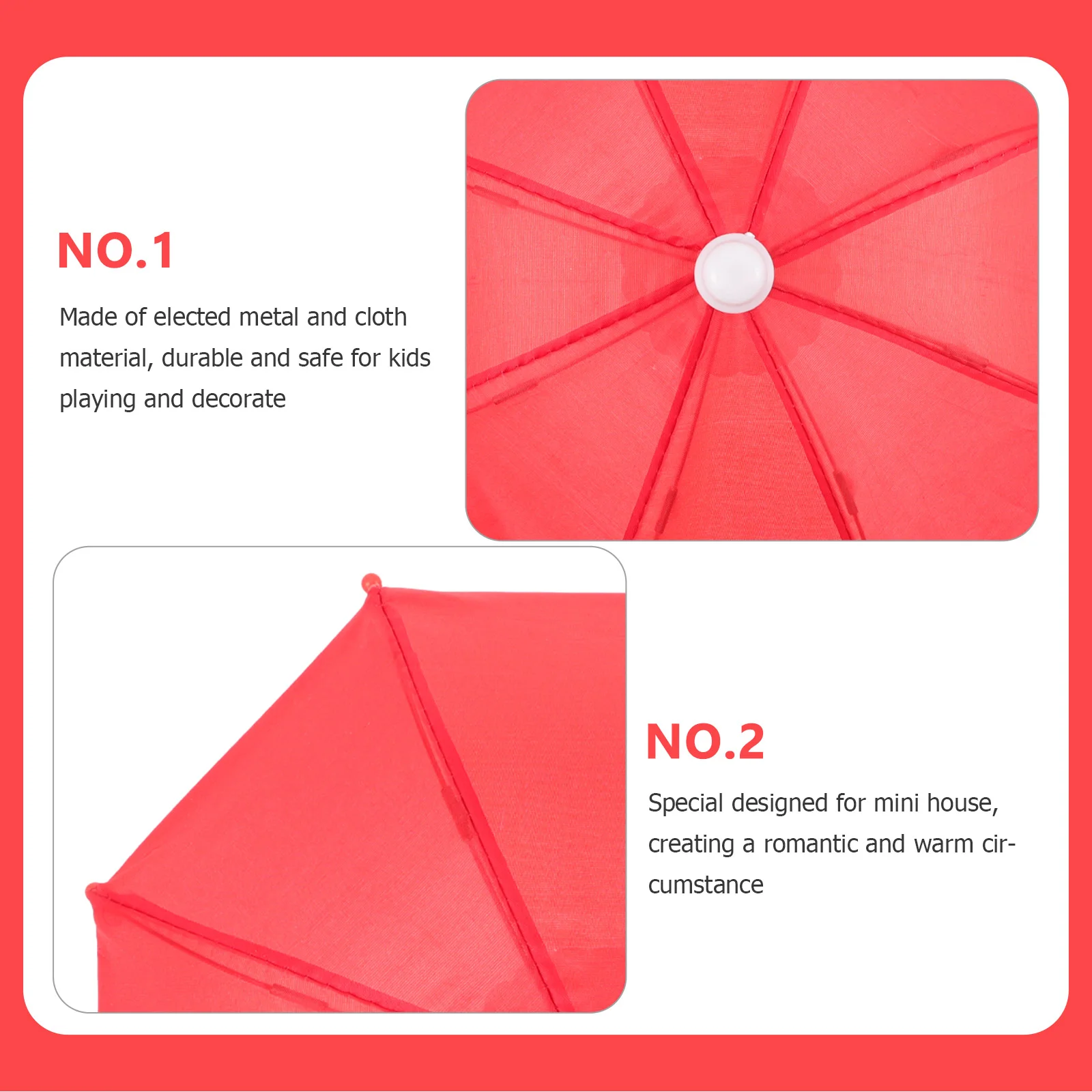 5Pcs Decorative Umbrellas Miniature Umbrella Decors Adorable Umbrella Models decorative umbrella decor