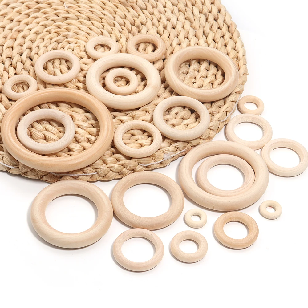 Wooden Macrame Rings 6