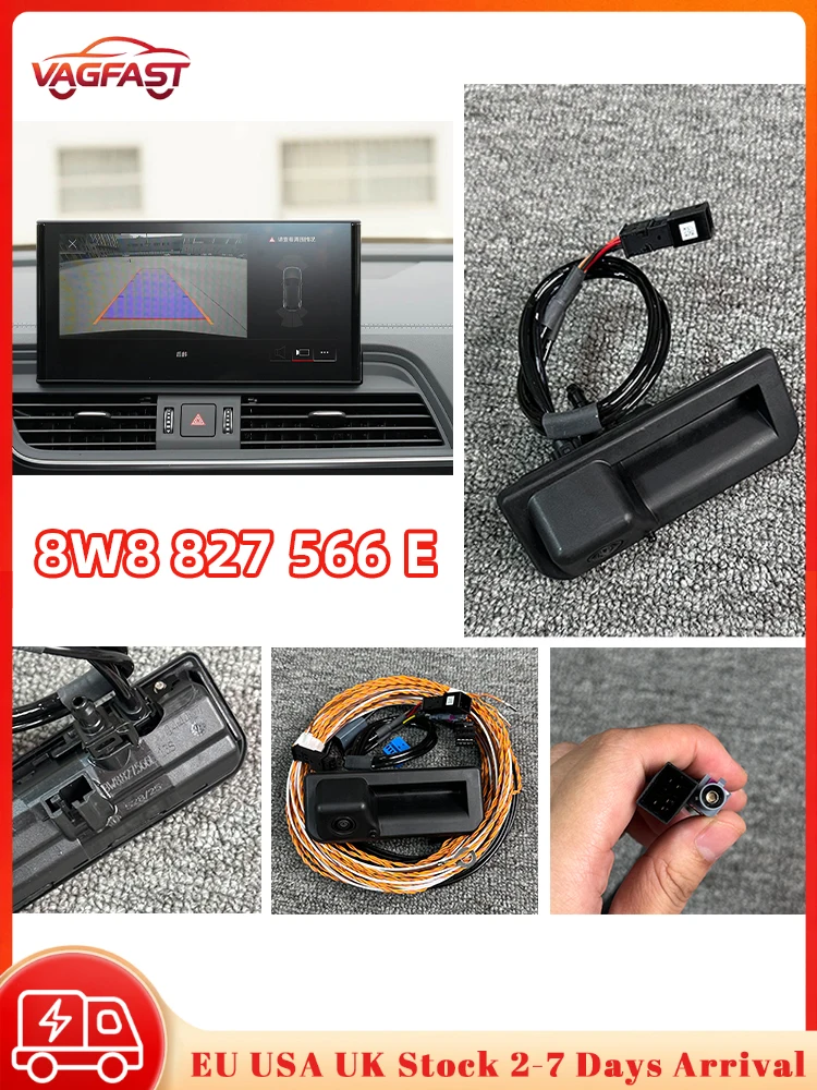 8W8 827 566 E 8W8827566E Kamera cofania z liniami prowadzącymi dla Audi MIB2 Q5 FY A6 C8 Q7 4M FaceLift Q8 High End — 2