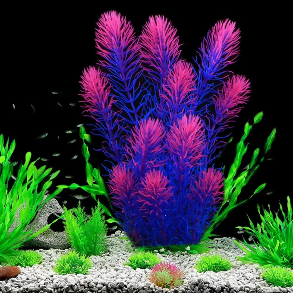 Artificial Aquarium Plants Decoration Plastic Underwater Water Weeds Viewing Decoration Fish Tank Water Grass Ornament