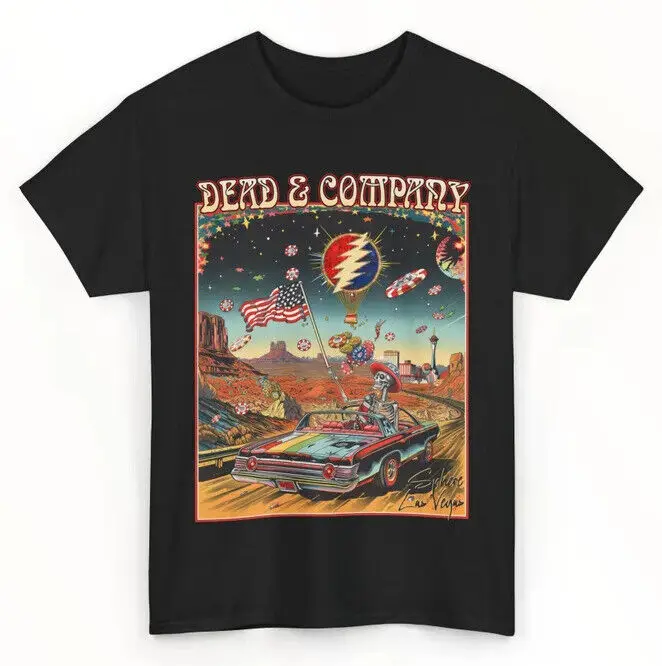 

Графическая рубашка Dead And Company Tour 2024 Live in Las Vegas для мужчин и женщин