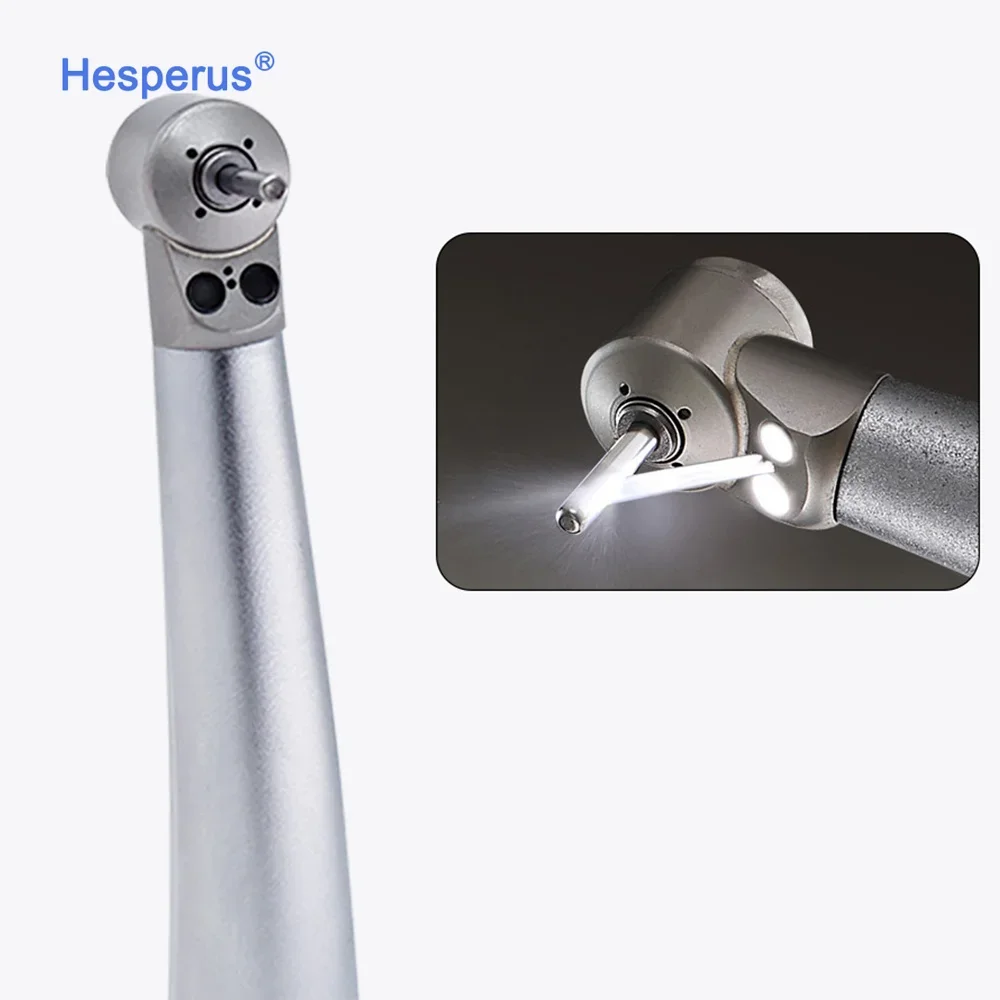 New Ce Surgical Mini Head Dent al Kids with Double Led Handpiece Push Button Turbine High Speed Dent al Handpiece