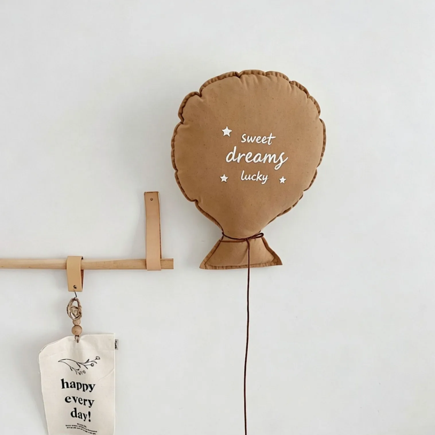 Balloon Pillow Wall Hanging Ornaments Letters Infant Embroidered Decorative Pillow Baby Bedroom Decor Home Decor