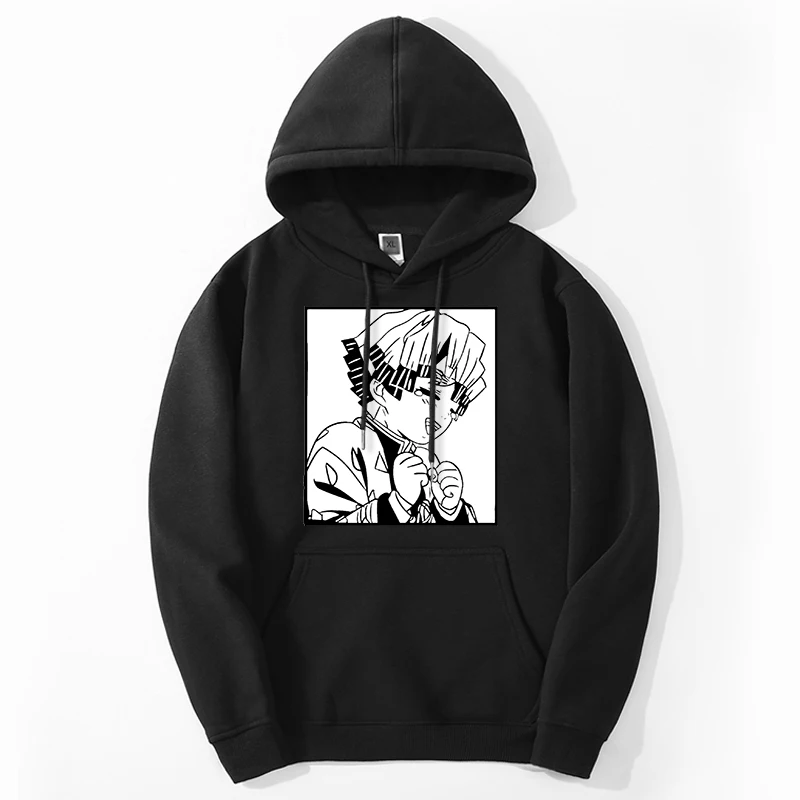 

Demon Slayer Japan Anime Hoodies Sweatshirts Men/women Tanjirou Manga Harajuku Streetwear Long Sleeve Loose Moletom Streetwear