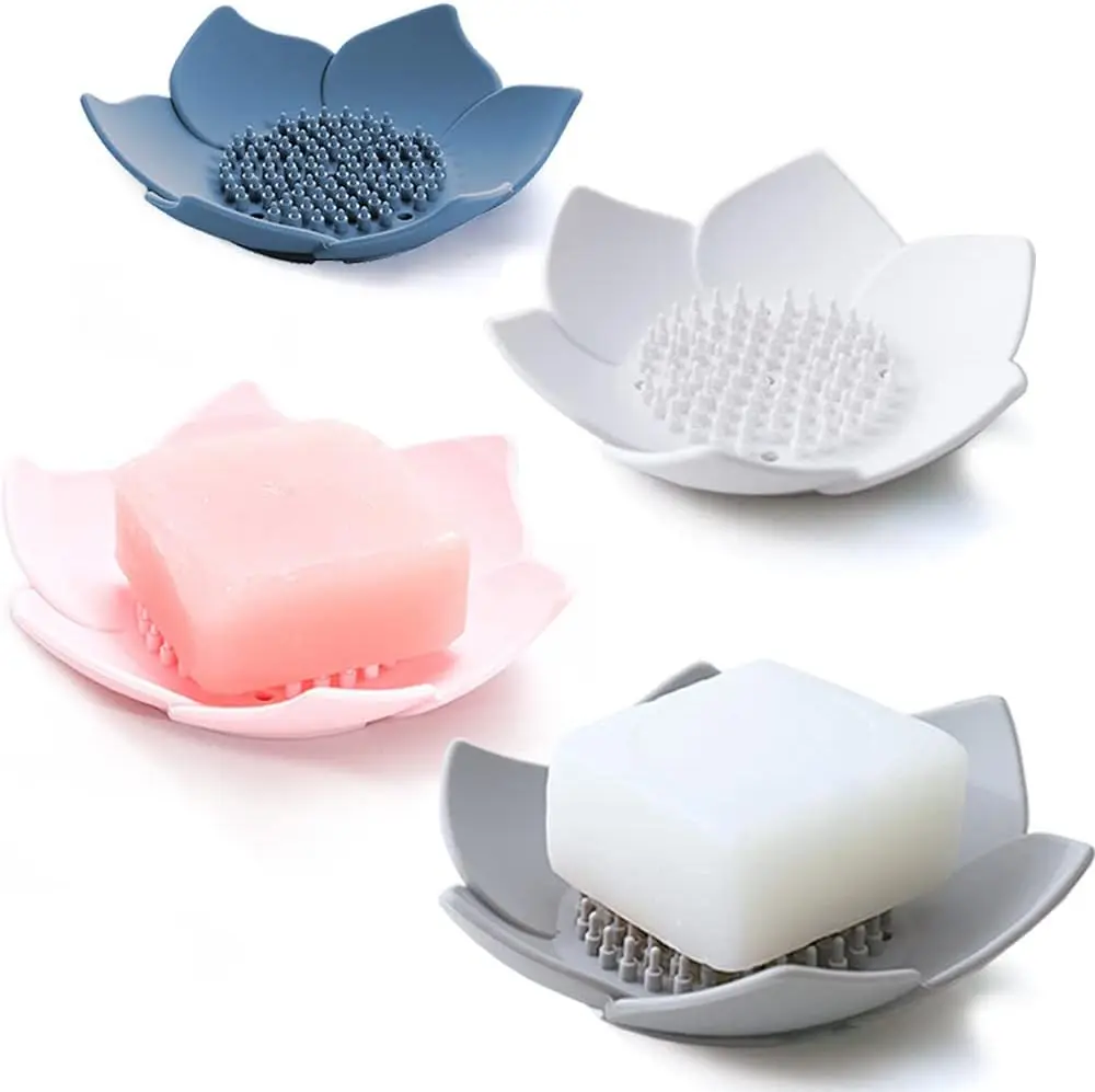 

Силиконовая мыльница с сливом. Держатель для мыла в ванной комнате для душа. Поднос для мыла для кухонной мойки