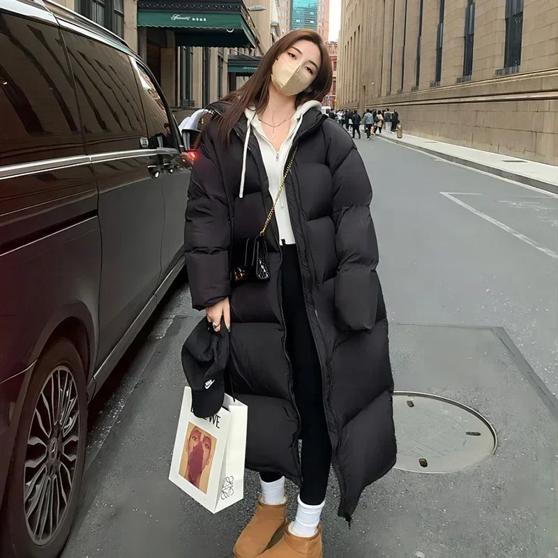 Comemore Winter Women's Large Cotton Clothes Long Parker Overcoat Female Cold Padded Jacket Female Thickn Warm Down Cotton Coat