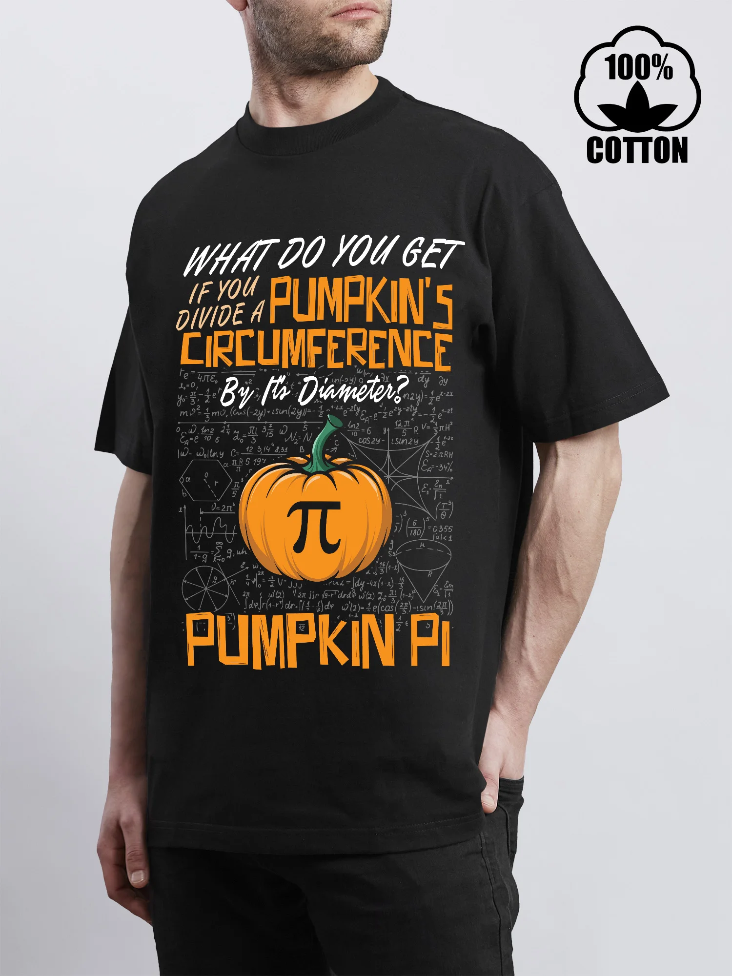 تي شيرت رجالي كلاسيكي من Pumpkincir بأكمام قصيرة ورقبة دائرية تي شيرت للرجال، تي شيرت رجالي من القطن الخالص #1