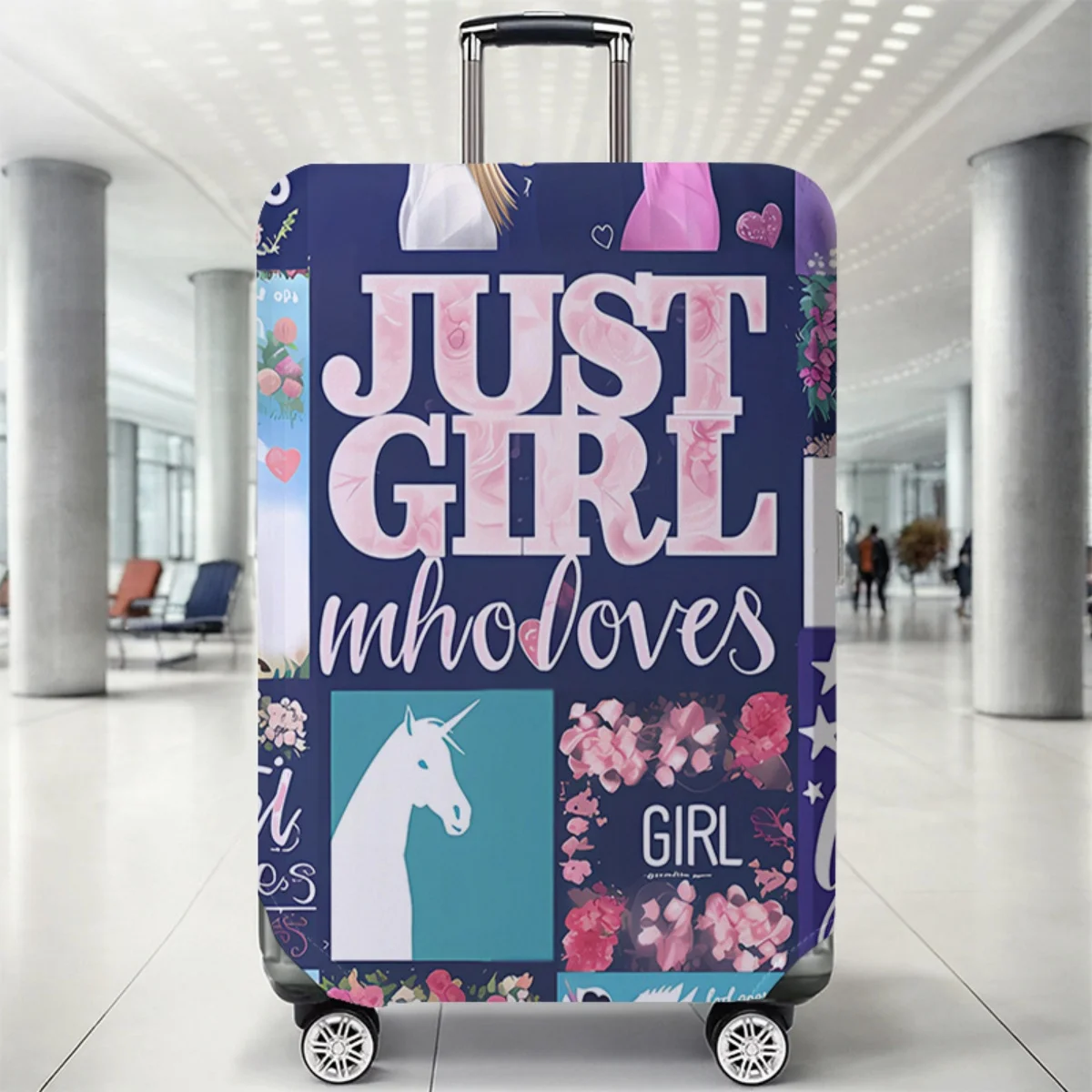 Animal pattern luggage protection cover, set suitable for 18-32 inch luggage cover, suitcase handle cover, travel accessories