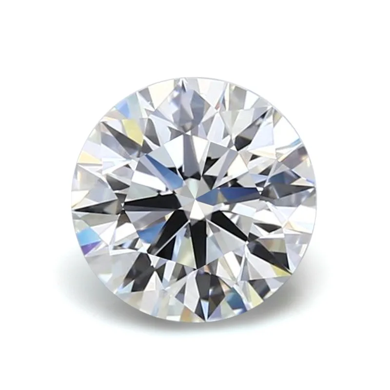 Zertifizierter weißer Moissanit-Diamant, Brillantschliff, lose Moissanit-Steine, Edelsteine für die Schmuckherstellung mit Gutachten. – Detail 1