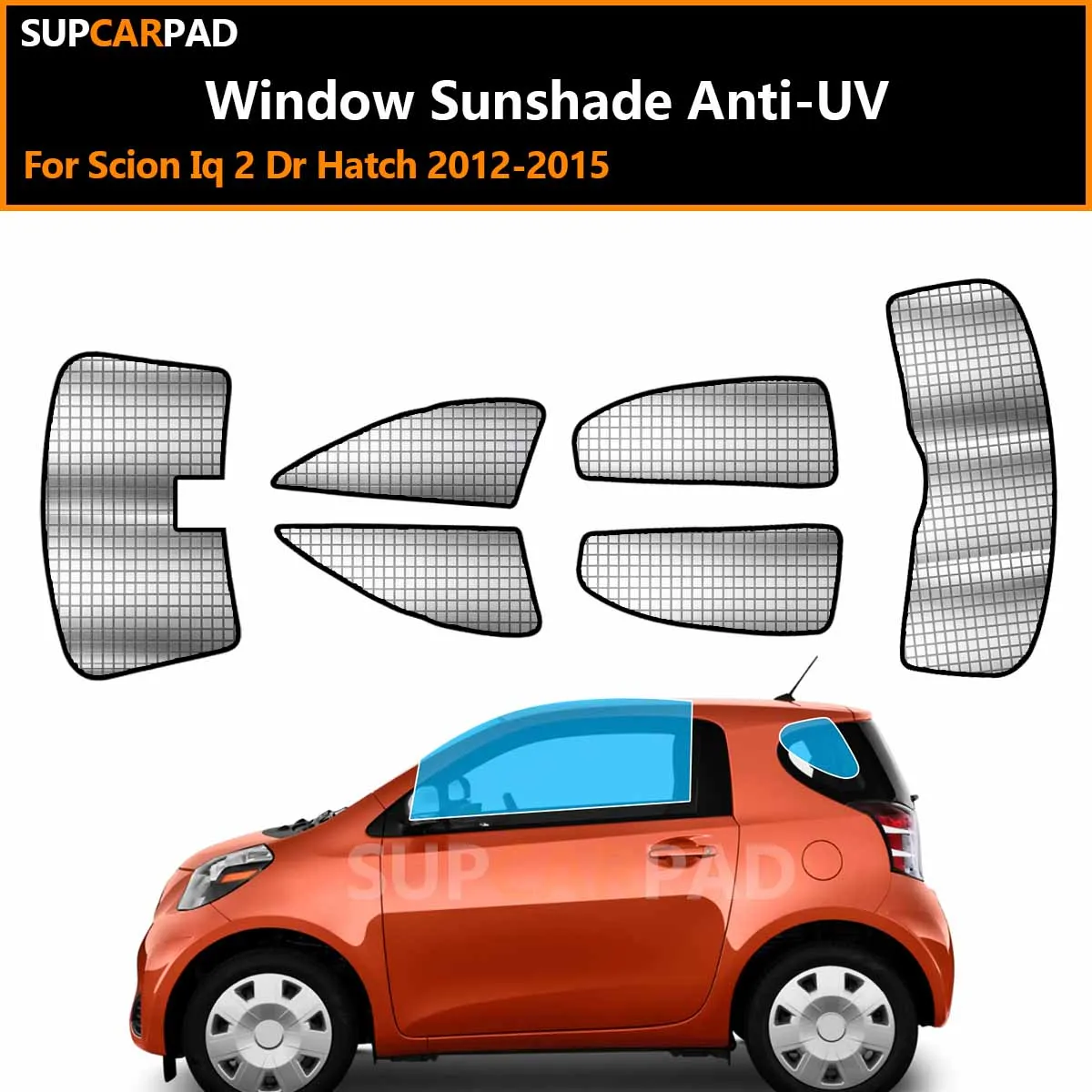 

For Scion Iq 2 Dr Hatch 2012-2015 Custom Car Window Sunshade Anti-UV Car Sun Window Visors Sunshade Covers Accessories