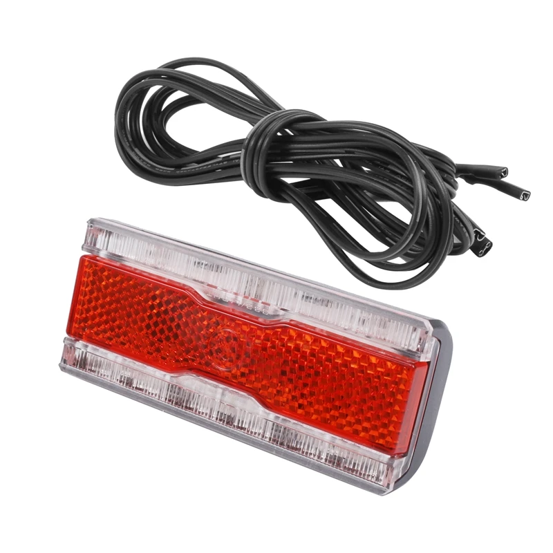 Hot AD-Bike Dynamo Rear Light With Parking Light AC 6V 0.5W LED Bicycle Taillight Fit 50Mm Mount Hole Bicycle Rack Carrier Lamp