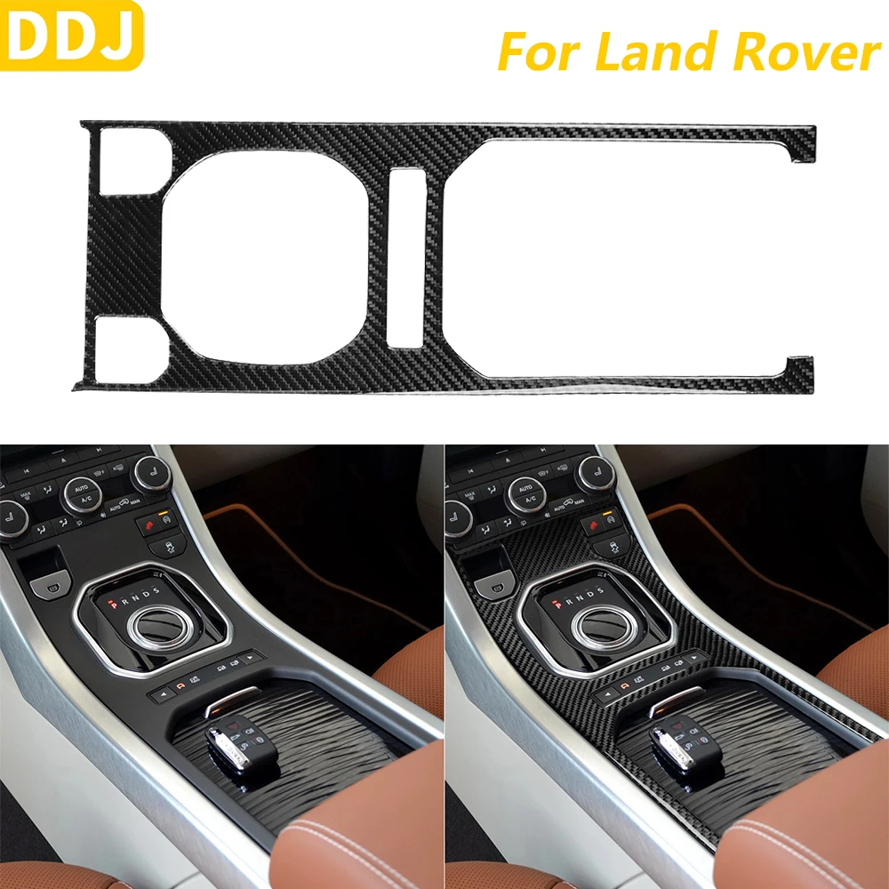 

Мягкая накладка из углеродного волокна для рамки переключения передач и отсека для хранения, для Land Rover Range Rover Evoque 2012-2015, аксессуар для интерьера, наклейка