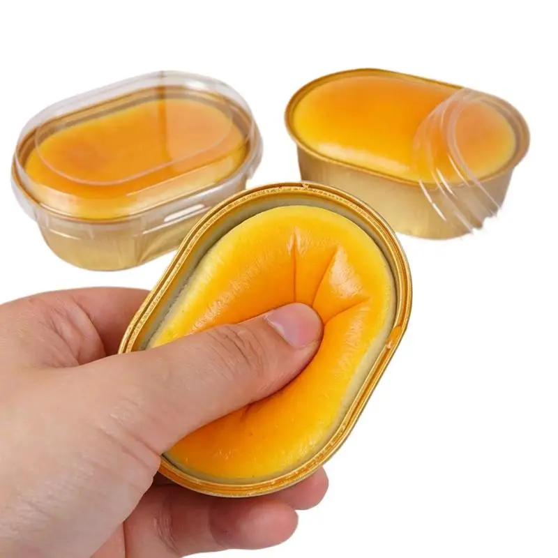 Simulated Cheese Bread Squeeze Toy Stress Relief Slow Rising Sensory Fidget For Anxiety ADHD Autism Gift For Kids Adults