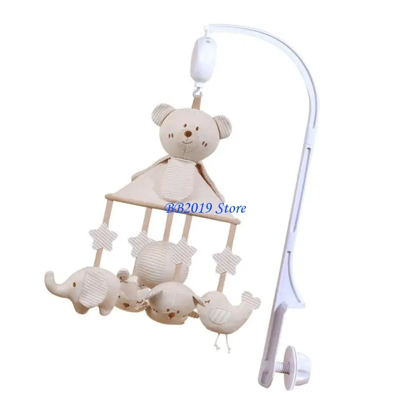 Q0KB Giocattolo per appendere culla mobile, decorazioni per scuola materna, carillon, giocattolo per il monitoraggio del