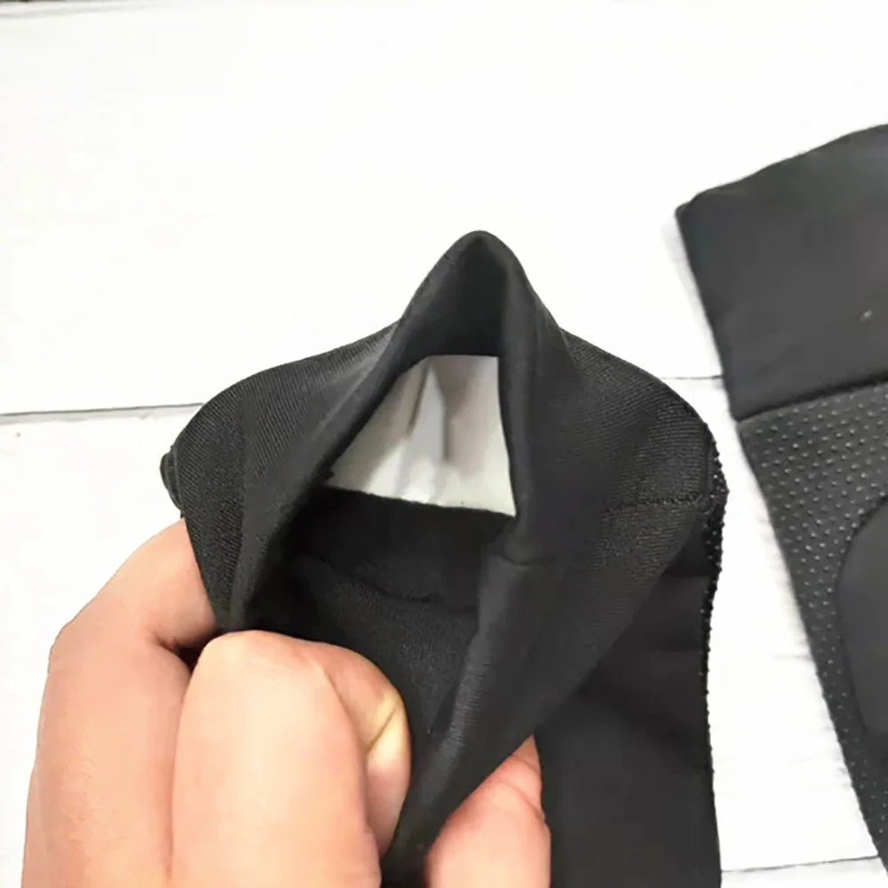 1 par masculino preto fino luvas térmicas tela de toque ao ar livre antiderrapante condução ciclismo luvas quentes à prova de vento resistente anti-skid