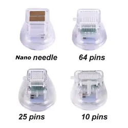 ตลับหมึก microneedling RF แบบใช้แล้วทิ้งสำหรับเครื่อง RF Microneedle อะไหล่เข็ม10/25/64พิน