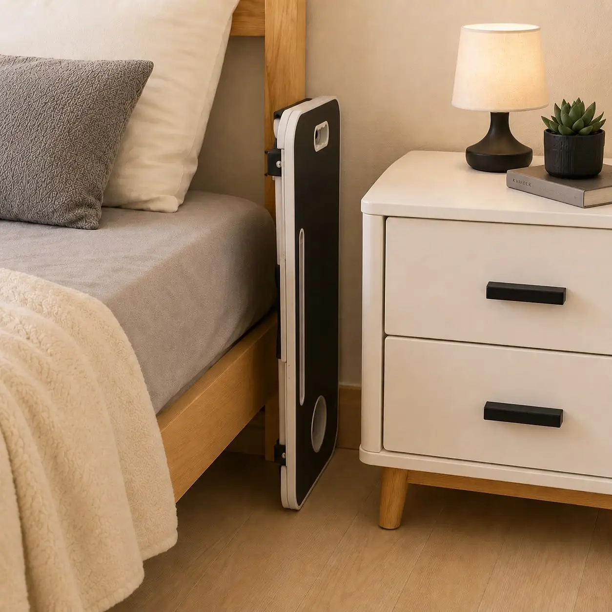Foldable Laptop Bed Tray Table, Portable Multi‑Function Large Lap Desk With Cup Holder, Tablet Slot & Carrying Handle, Lightweight Fold‑Up Writing Reading Lap Tray For Working, Studying, Eating On Bed, Sofa And Couch