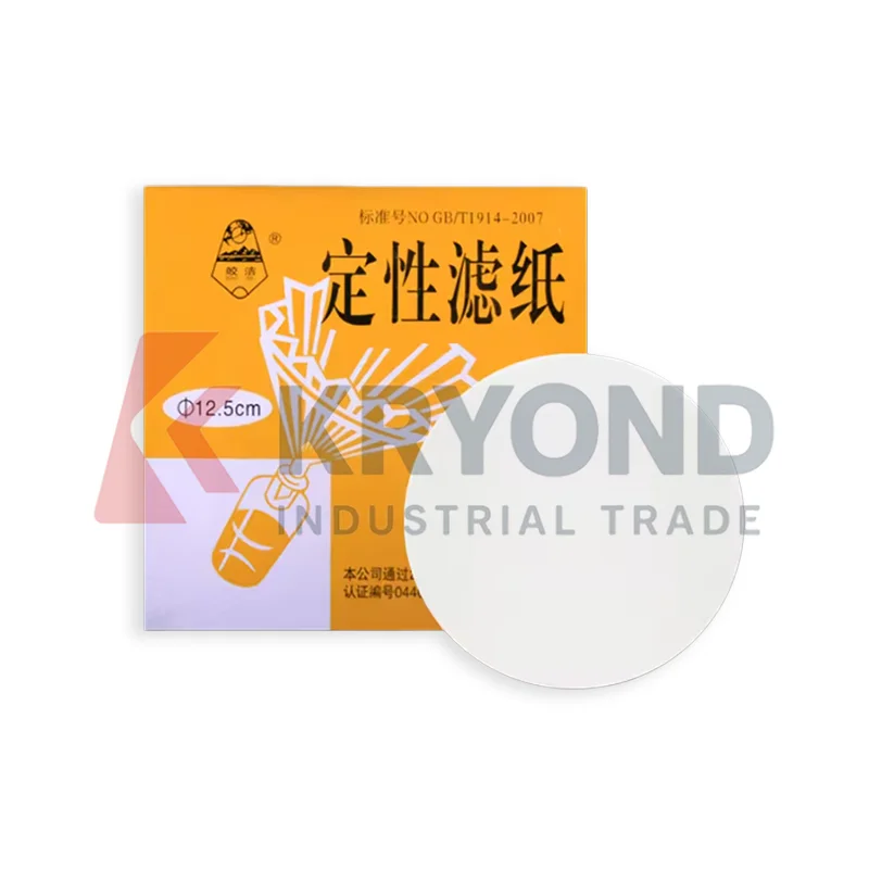 Qualitative Filter Paper Circular Fast Medium Slow Filtration Sheet 7cm 9cm 11cm 12.5cm 15cm 18cm 200pcs Application Series Pack