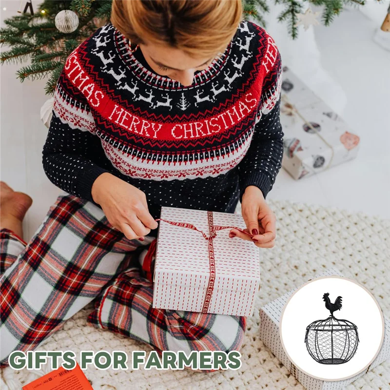 -حامل بيض A89Z لسلة جمع بيض الدجاج المعدنية على سطح الطاولة مع رف تخزين المزرعة