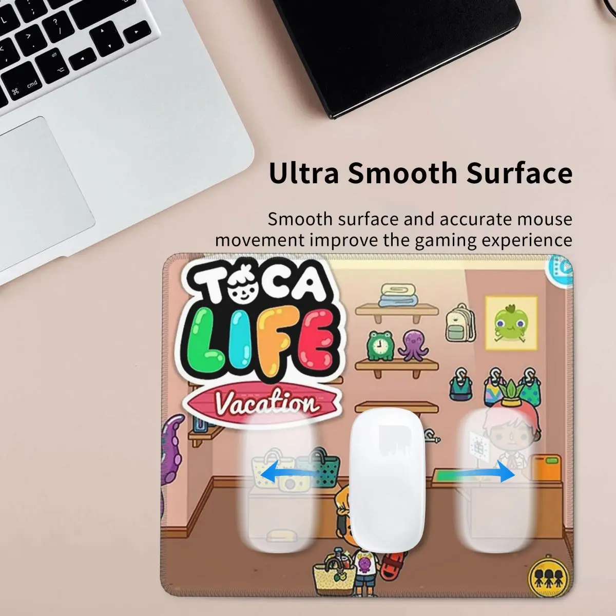 

Toca Life Box Toca Boca Cute Game Mouse Pad Computer Keyboard Mouse Mat Gaming PC Laptop Desk Mat Office Accessories Table Mats