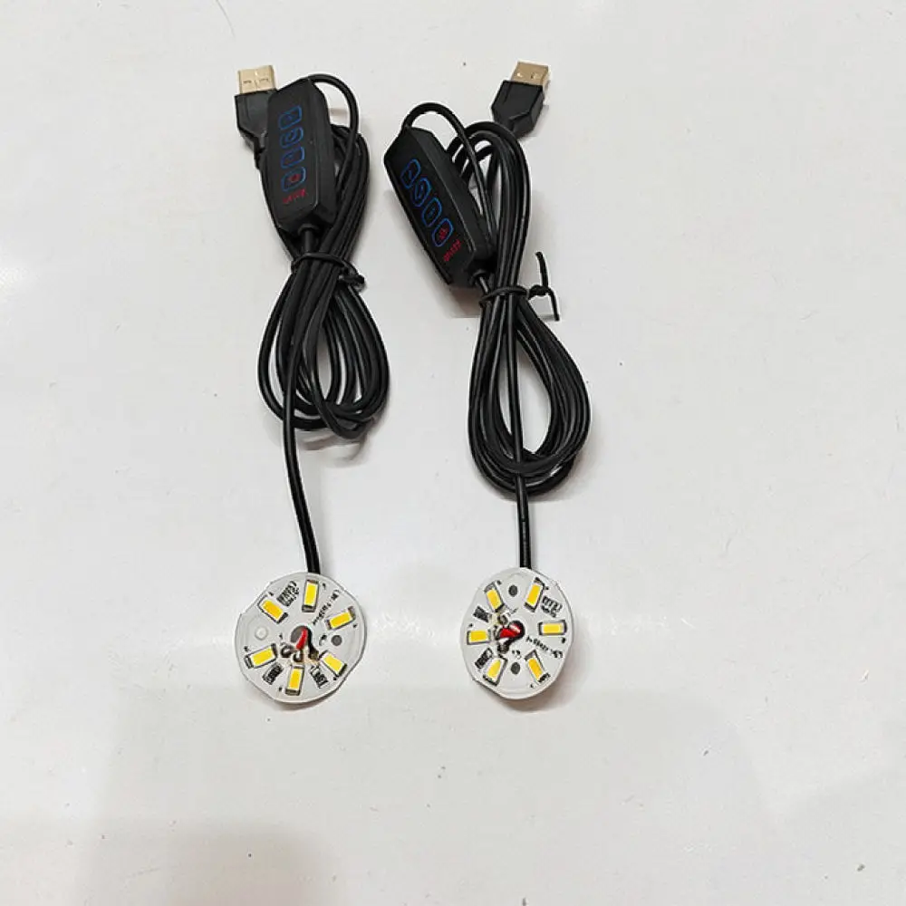 5V LED Light Chip For DIY Lamp Projects USB Powered Lighting Module With Switch Cable Adjustable Color Desk Night Light