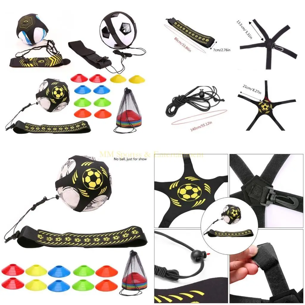 

31BE Football Trainer Skill Improvement Elastic Rope for Ball Professional Training