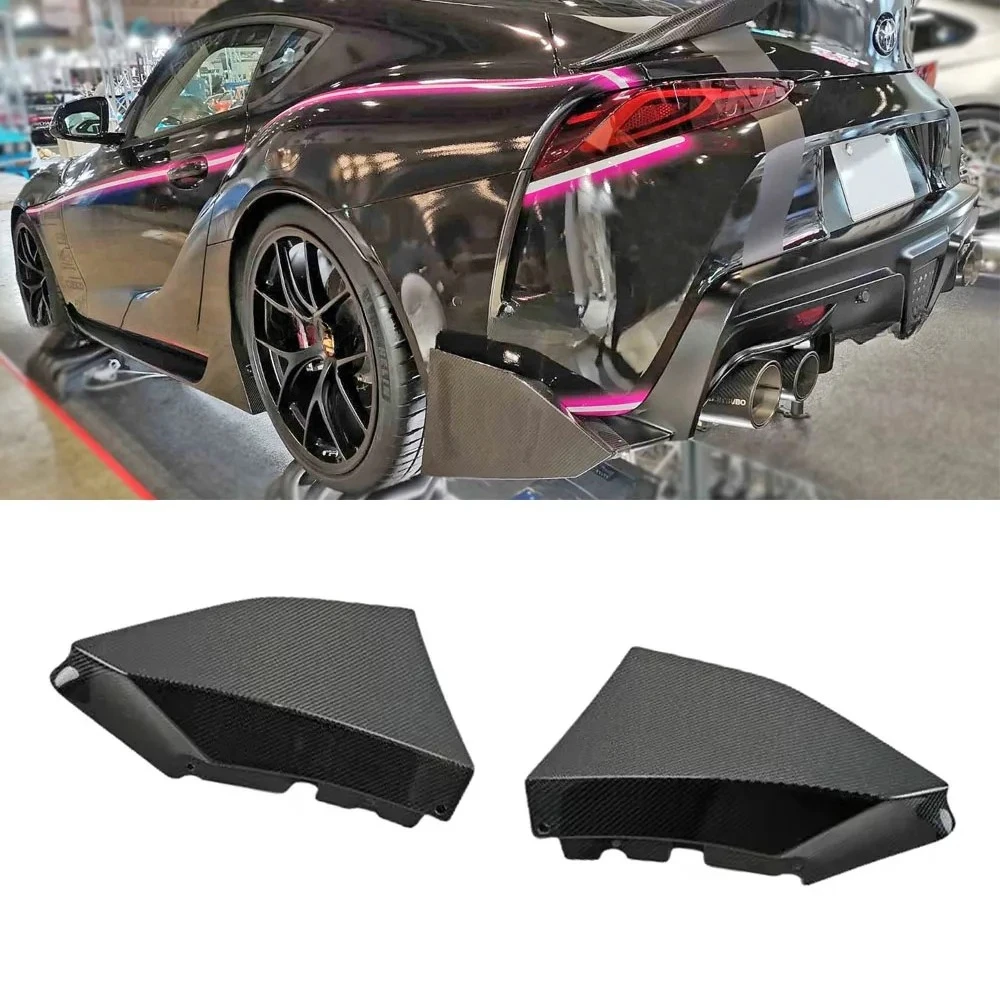 Carbon Fiber Trd Style Rear Splitter for Supra A90 A91MKV Rear Spats view 4