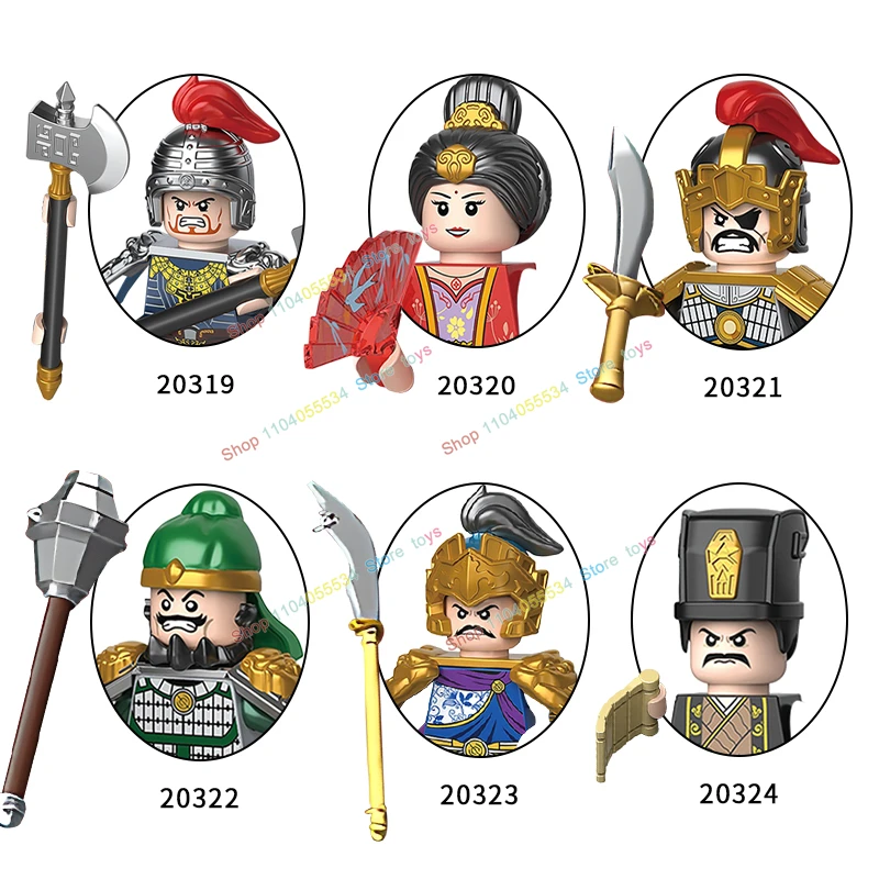 New Hero Barbarian King Three Kingdoms Mediaeval Times Mini Dolls Figures Building Blocks Bricks Toy For Children Gift