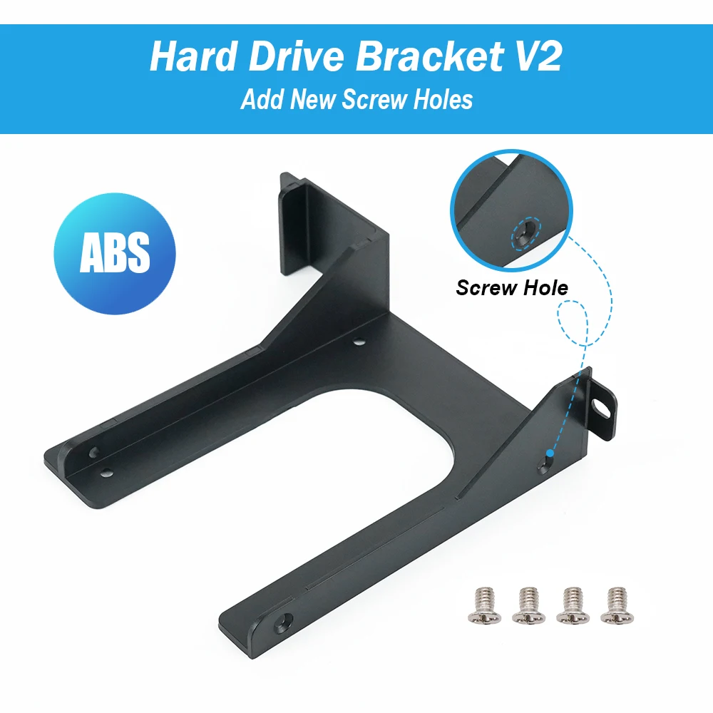 New ABS Upgrade 2.5-inch Hard Drive HDD SSD Bracket with Screws For PlayStation 2 PS2 SCPH-30000 And SCPH-50000 Fat Game Console