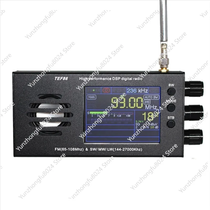 

3.2 Inch LCD Screen TEF6686 DSP Digital Radio Receiver FM(65-108Mhz)&SW/MW/LW(144-27000Khz) with Battery HOT