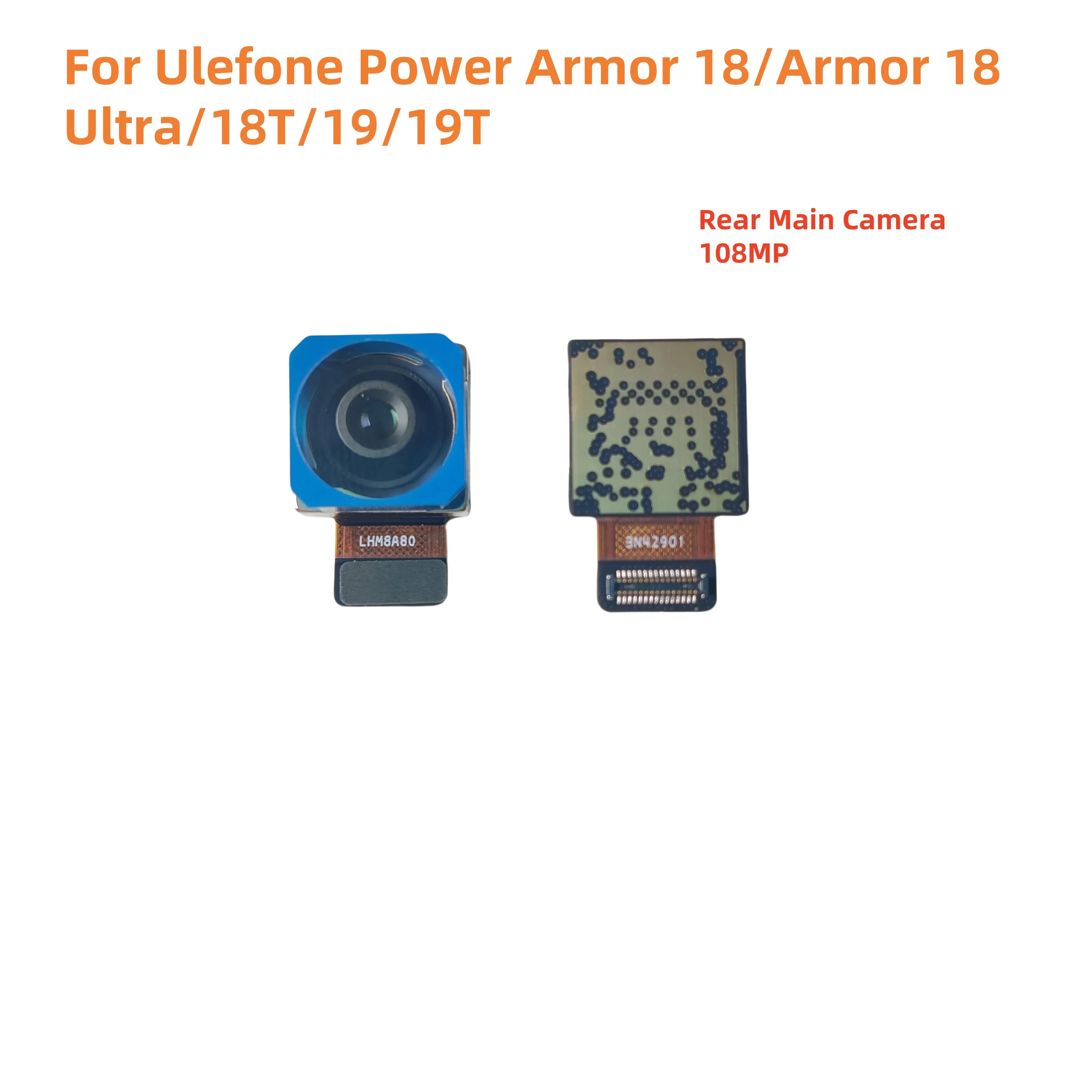 New For Ulefone Power Armor 18 Armor 18 Ultra 18T 19 19T Cell Phone 108MP Rear Back Main Camera Modules Repair Replacement