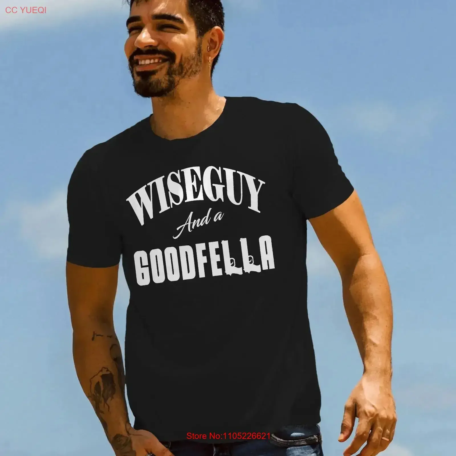 Wiseguy and a Goodfella T Shirt Goodfellas Sopranos The Godfather Movie Casino Bronx Tale Crew Neck vintage Washed Casual